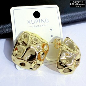 Сережки Xuping14К 10924 (3.см) «цвяшки»